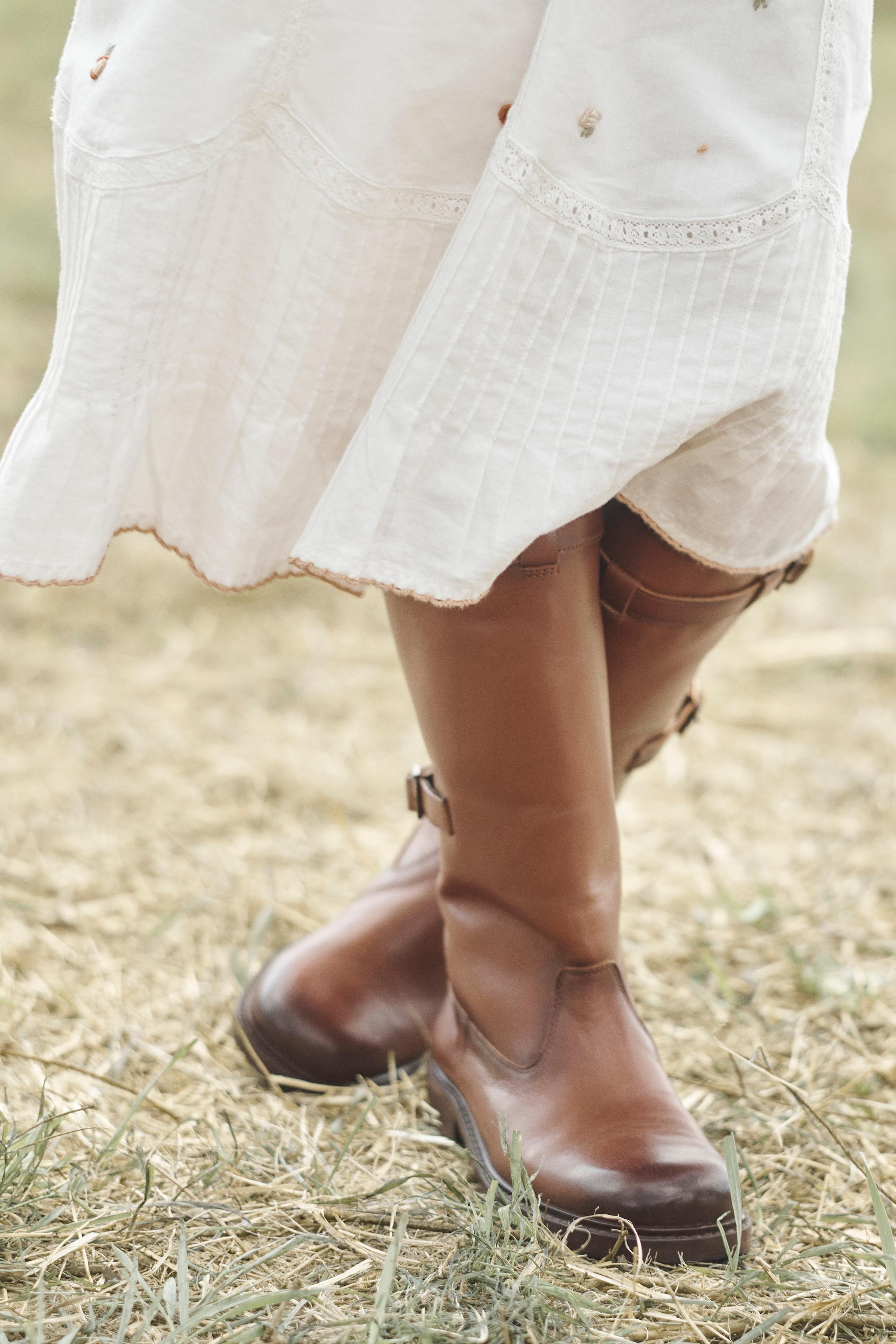 LIMITED EDITION EMBROIDERED FLORAL MIDI SKIRT